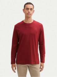 Tom Tailor Longsleeve 1043992 Czerwony Regular Fit. Czerwone bluzki z długim rękawem męskie Tom Tailor, m, bez wzorów, z bawełny, bez kołnierzyka. Za 99.99 zł.