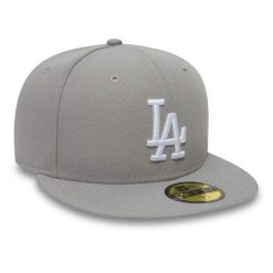 Casquette New Era essential 59fifty Los Angeles Dodgers. Szare czapki i kapelusze męskie New Era, bez wzorów. Za 250.00 zł.