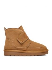 Badura Kozaki EO-HY669016S-2 (III)DZ Beżowy. Brązowe buty zimowe dziewczęce Badura, ze skóry, bez zapięcia. Za 149.99 zł.