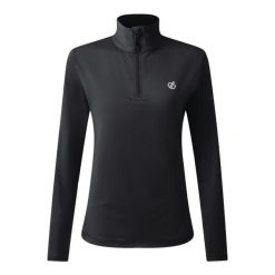 Damski polar 1/2 zip Dare 2B Lowline II Core. Czarne bluzy sportowe damskie Dare 2b, bez wzorów, z polaru, bez kaptura, narciarskie. Za 139.99 zł.