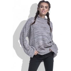 Mocca Golf Melanżowy Luźny z Szerokimi Rękawami. Swetry damskie marki Molly.pl. W wyprzedaży za 69.95 zł.