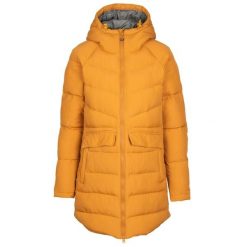 Kurtka Ocieplana Damska Judda. Brązowe kurtki sportowe damskie Trespass, xs, bez wzorów, z puchu, bez kaptura, trekkingowe. Za 297.99 zł.