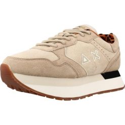 Buty SUN68 KELLY Beżowy. Brązowe obuwie sportowe damskie SUN68, bez wzorów, ze skóry, na fitness i siłownię. Za 372.99 zł.