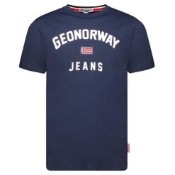 T-Shirt Geographical Norway JASSIER MEN 254 granatowy męska (SY1361H/GN-Navy). Niebieskie t-shirty męskie Geographical Norway, m, bez wzorów, sportowe, bez kołnierzyka. Za 89.00 zł.