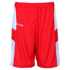 Szorty Spalding All Star. Czerwone krótkie spodenki sportowe męskie Spalding, bez wzorów, do koszykówki. Za 176.50 zł.