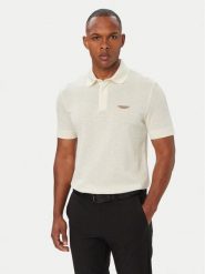BOSS Polo BOSS x ASTON MARTIN C-Prout 180 50565174 Beżowy Regular Fit. Brązowe koszulki polo męskie Boss, m, bez wzorów, z bawełny, bez ramiączek. Za 749.99 zł.