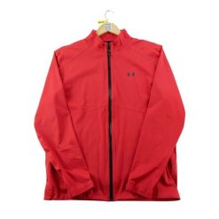 Second life - Kurtka Męska Storm Rain Jacket UA Storm - Stan dobry. Czerwone kurtki sportowe męskie Under Armour, l, bez wzorów, z materiału, na golfa. Za 207.36 zł.