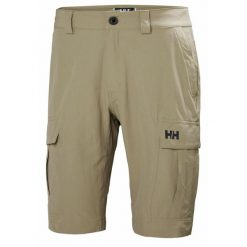 Spodenki Cargo Helly Hansen QD 11. Brązowe krótkie spodenki sportowe męskie Helly Hansen, bez wzorów, żeglarskie. Za 342.50 zł.