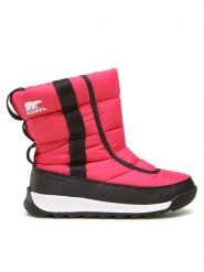 Sorel Śniegowce Whitney II Puffy Mid Wp NY3873 Różowy. Czerwone buty zimowe dziewczęce Sorel, z materiału, bez zapięcia. Za 399.99 zł.