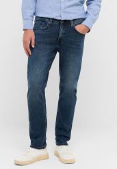 Męskie Spodnie Jeansowe Mustang Style Orlando Slim Denim Blue 1016626 5000 682. Niebieskie spodnie materiałowe męskie Mustang, l, bez wzorów, z denimu. Za 219.99 zł.