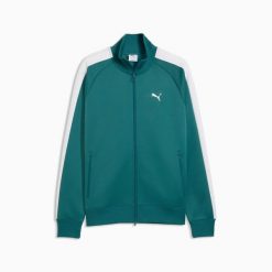 Bluza sportowa męska Puma T7 ALWAYS ON TRACK. Niebieskie bluzy męskie Puma, m, bez wzorów, z bawełny, z kapturem. Za 255.82 zł.