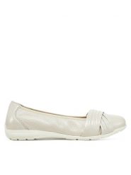 Caprice Baleriny 9-22117-44 Écru. Białe baleriny damskie Caprice, bez wzorów, ze skóry, bez obcasa. Za 225.99 zł.