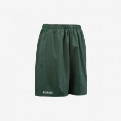 Second Life - Spodenki do hokeja na trawie męskie Korok FH500 - Stan Dobry. Zielone szorty męskie KOROK, l, bez wzorów, z elastanu. Za 29.99 zł.