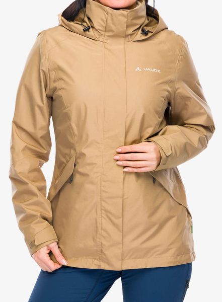 Kurtka damska Vaude Rosemoor 3in1 Jacket II. Brązowe kurtki damskie Vaude, s, bez wzorów, z materiału, bez kaptura. Za 935.80 zł.