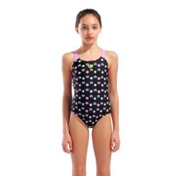 Strój Kąpielowy Dziewczęcy Arena Multiple Dot Swimsuit Swim. Czarne stroje kąpielowe dla dziewczynek Arena, bez wzorów. Za 159.00 zł.
