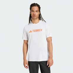 Koszulka Terrex Multi Climacool Logo Tech. Białe koszulki sportowe męskie Adidas, xl, bez wzorów, bez kołnierzyka, bez ramiączek, trekkingowe, climacool (adidas). Za 159.00 zł.