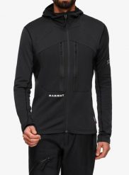 Bluza trekkingowa Mammut Eiger Nordwand Advanced ML Hooded Jacket. Czarne bluzy męskie Mammut, l, bez wzorów, z dzianiny, bez kaptura. Za 1,187.99 zł.