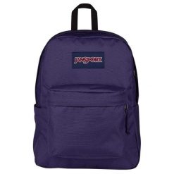 Plecak sportowo-turystyczny dla dorosłych Superbreak Plus Backpack 26 L. Fioletowe plecaki damskie JanSport, bez wzorów, sportowe. Za 179.99 zł.