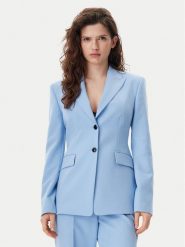 HUGO Marynarka Asmalla 50540787 Błękitny Slim Fit. Niebieskie żakiety damskie Hugo, bez wzorów, z syntetyku. Za 659.99 zł.