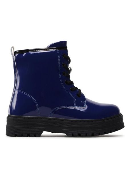 Nelli Blu Trapery CM211208-24 Niebieski. Niebieskie buty zimowe dziewczęce Nelli Blu, bez wzorów, ze skóry, bez zapięcia. Za 139.99 zł.