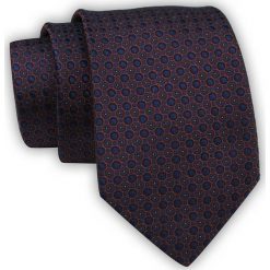 Krawat Alties (7 cm) - Drobny, Geometryczny Wzór. Niebieskie krawaty i muchy Alties, bez wzorów, z tkaniny, eleganckie. Za 49.00 zł.