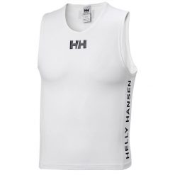 Tank top Helly Hansen Rashvest. Białe t-shirty męskie Helly Hansen, m, bez wzorów, z lycry, bez kołnierzyka. Za 298.00 zł.