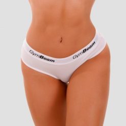 Figi damskie fitness klasyczne białe 3Pak. Białe figi damskie GYMBEAM, xl, bez wzorów, z bawełny. Za 76.90 zł.