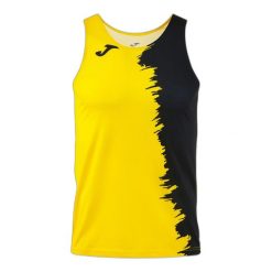 Koszulka bez rękawów w nadrukach Joma Picasho. Czarne koszulki sportowe męskie Joma, m, bez wzorów, z materiału, bez kołnierzyka, bez ramiączek, do biegania. Za 220.50 zł.