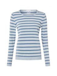 Brookshire Sweter z dzianiny Kobiety Bawełna niebieski|wielokolorowy, M. Niebieskie swetry damskie brookshire, m, bez wzorów, z bawełny, bez kołnierzyka, bez ramiączek, bez kaptura. Za 89.95 zł.