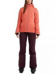 Kurtka narciarska damska Fundango Punch Padded. Czerwone kurtki damskie Fundango, na zimę, l, bez wzorów, z materiału, bez kaptura, narciarskie. Za 599.00 zł.