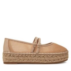 Espadryle Aldo. Brązowe espadryle damskie Aldo, bez wzorów, bez obcasa, bez zapięcia. Za 249.99 zł.