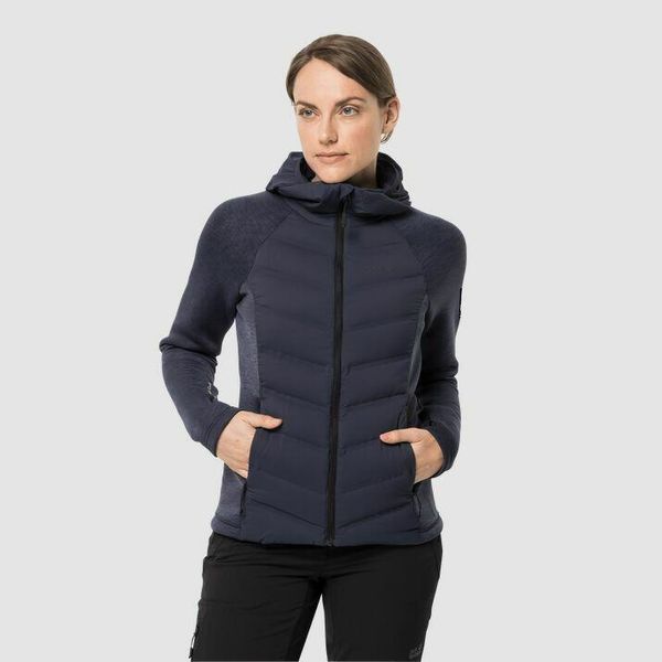 Kurtka damska Jack Wolfskin tasman. Niebieskie kurtki damskie Jack Wolfskin, m, bez wzorów, z materiału, bez kaptura. Za 513.30 zł.