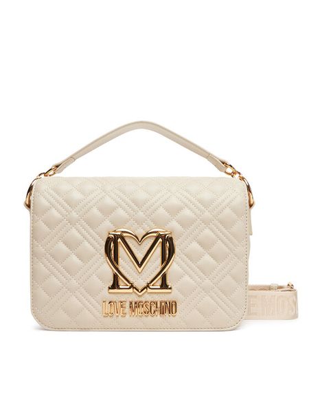 LOVE MOSCHINO Torebka JC4302PP0MK1211A Écru. Listonoszki damskie Love Moschino, bez wzorów, ze skóry, bez dodatków. Za 629.99 zł.