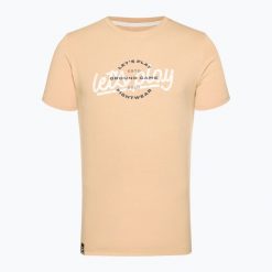 T-shirt męski Ground Game Play. Brązowe t-shirty męskie GROUND GAME, m, bez wzorów, bez kołnierzyka. Za 69.99 zł.