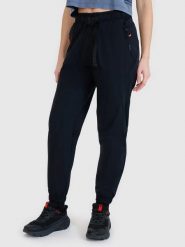 SPODNIE DAMSKIE 4F CASUAL L TTROF1002. Czarne spodnie sportowe damskie 4f, l, bez wzorów, trekkingowe. Za 189.99 zł.