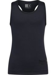 Bluzka na ramiączkach dla dziewczynki Hummel Pure. Czarne t-shirty i topy dla dziewczynek Hummel, bez wzorów, z elastanu, bez ramiączek. Za 170.50 zł.