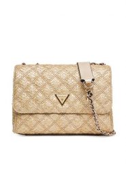 Guess Torebka Giully II HWQW96 73200 Złoty. Żółte torebki do ręki damskie Guess, z aplikacjami, z tworzywa sztucznego, bez dodatków. Za 449.99 zł.