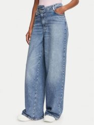 Guess Jeansy W6YAJP D1358 Niebieski Wide Leg. Niebieskie jeansy damskie Guess. Za 524.99 zł.