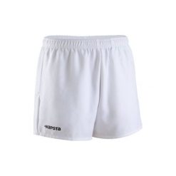 Spodenki do rugby Full H 100. Białe szorty męskie KIPSTA, z materiału. Za 34.99 zł.