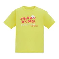 T-shirt Dziecięca Kwiaty Aria. Żółte t-shirty i topy dla dziewczynek Regatta, bez wzorów, bez ramiączek. Za 54.99 zł.