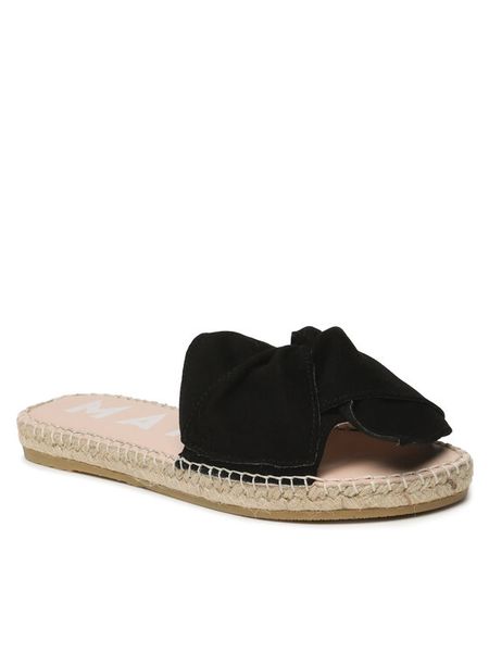 Manebi Espadryle Sandals With Knot K 1.0 JK Czarny. Czarne espadryle damskie Manebi, bez wzorów, ze skóry, bez obcasa. Za 649.99 zł.