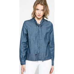 Vero Moda - Koszula. Szare koszule damskie Vero Moda, z bawełny, casualowe, z długim rękawem. W wyprzedaży za 59.90 zł.