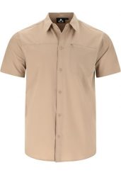Koszula Whistler Jeromy. Brązowe koszule męskie Whistler, m, bez wzorów, z elastanu, eleganckie, bez kołnierzyka, bez ramiączek. Za 219.00 zł.