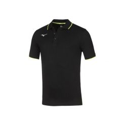 Polo Mizuno. Czarne koszulki polo męskie Mizuno, m, bez wzorów, bez ramiączek. Za 190.50 zł.