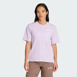 Koszulka Terrex Multi Climacool. Czerwone koszulki sportowe damskie Adidas, xs, bez wzorów, sportowe, bez kołnierzyka. Za 199.00 zł.