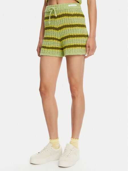 Element Szorty materiałowe Flip Knit ELJNS00118 Zielony Regular Fit. Zielone szorty damskie Element, s, bez wzorów, z bawełny. Za 129.99 zł.