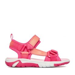 Sandały Roxy. Czerwone sandały dziewczęce Roxy, bez zapięcia. Za 129.99 zł.