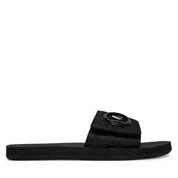 Klapki MICHAEL Michael Kors. Czarne klapki damskie MICHAEL Michael Kors, bez wzorów, bez obcasa. Za 269.99 zł.