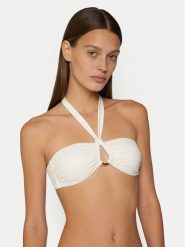 Guess Góra od bikini E6GJ15 KF590 Biały. Białe bikini damskie Guess, l, z aplikacjami. Za 329.99 zł.