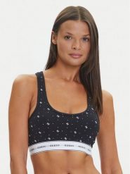 Guess Stringi O97E04 KBOE1 Czarny. Czarne stringi damskie Guess, xs, z aplikacjami, z bawełny. Za 79.99 zł.